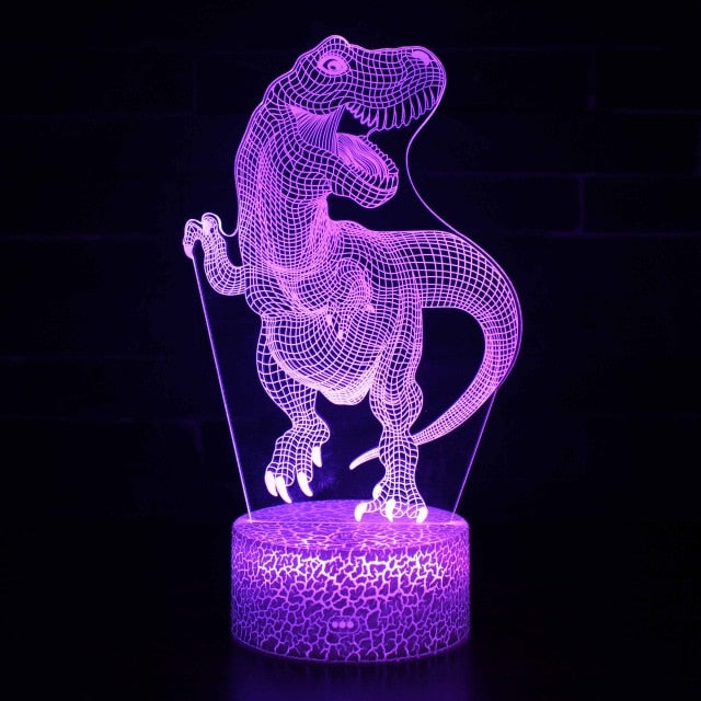 Noční LED lampa dinosaurus