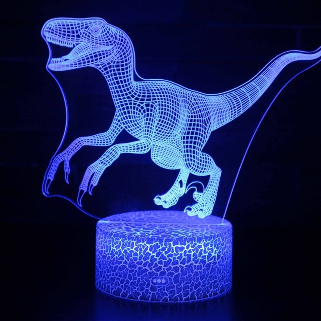 Noční LED lampa dinosaurus