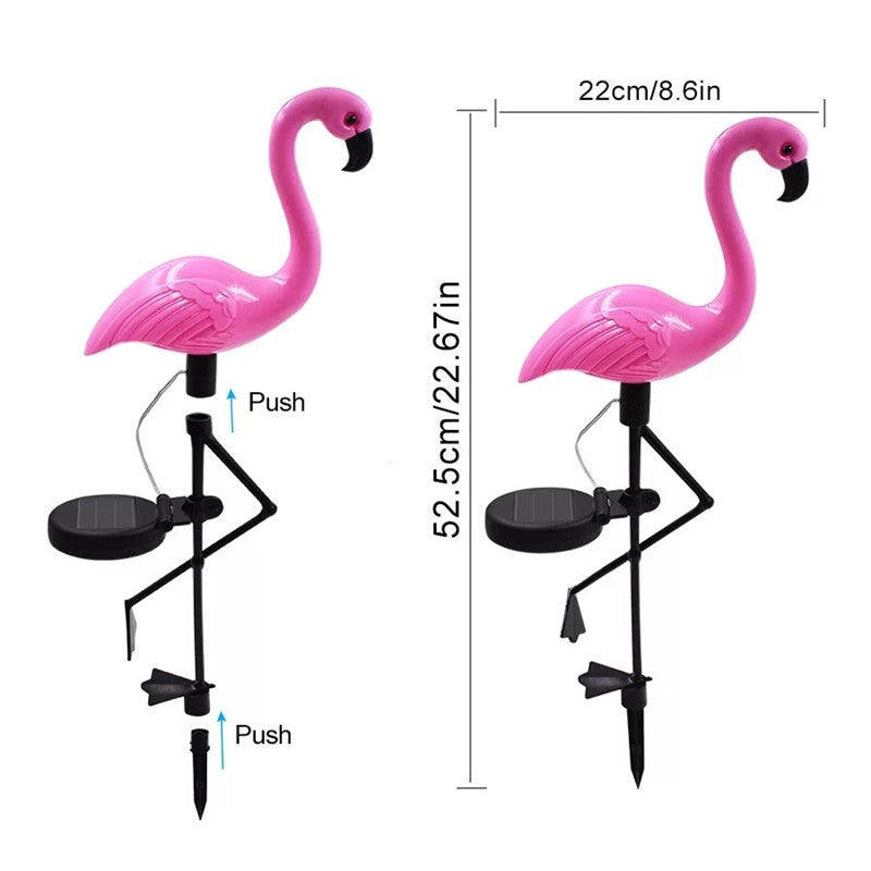 Solární flamingo lampa