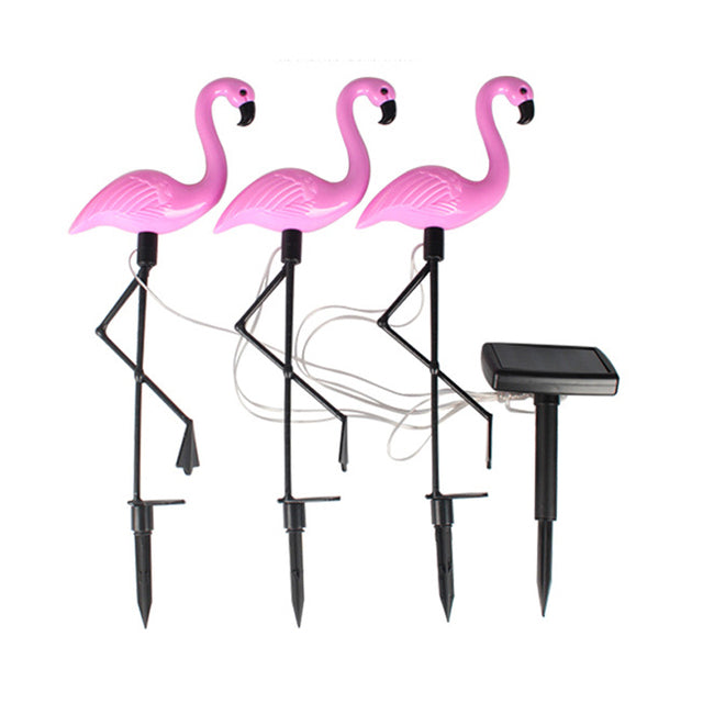 Solární flamingo lampa